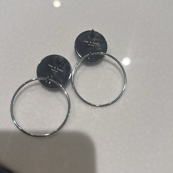 Rag and Bone GIA Hoop post earring - Picture 2 of 3